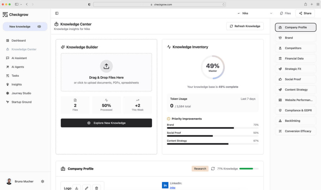 Product 1 ai growth platform checkgrow