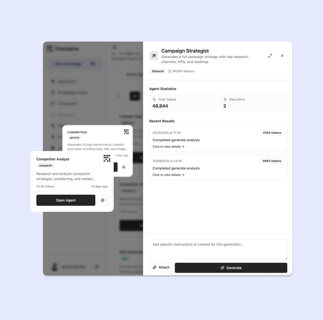 customised ai agents