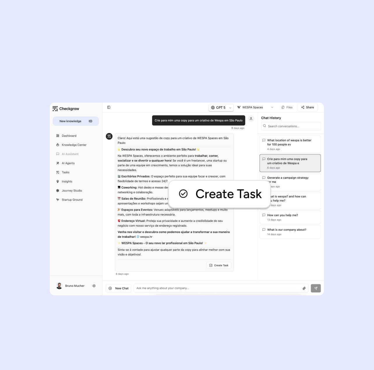 generate tasks with ai agent